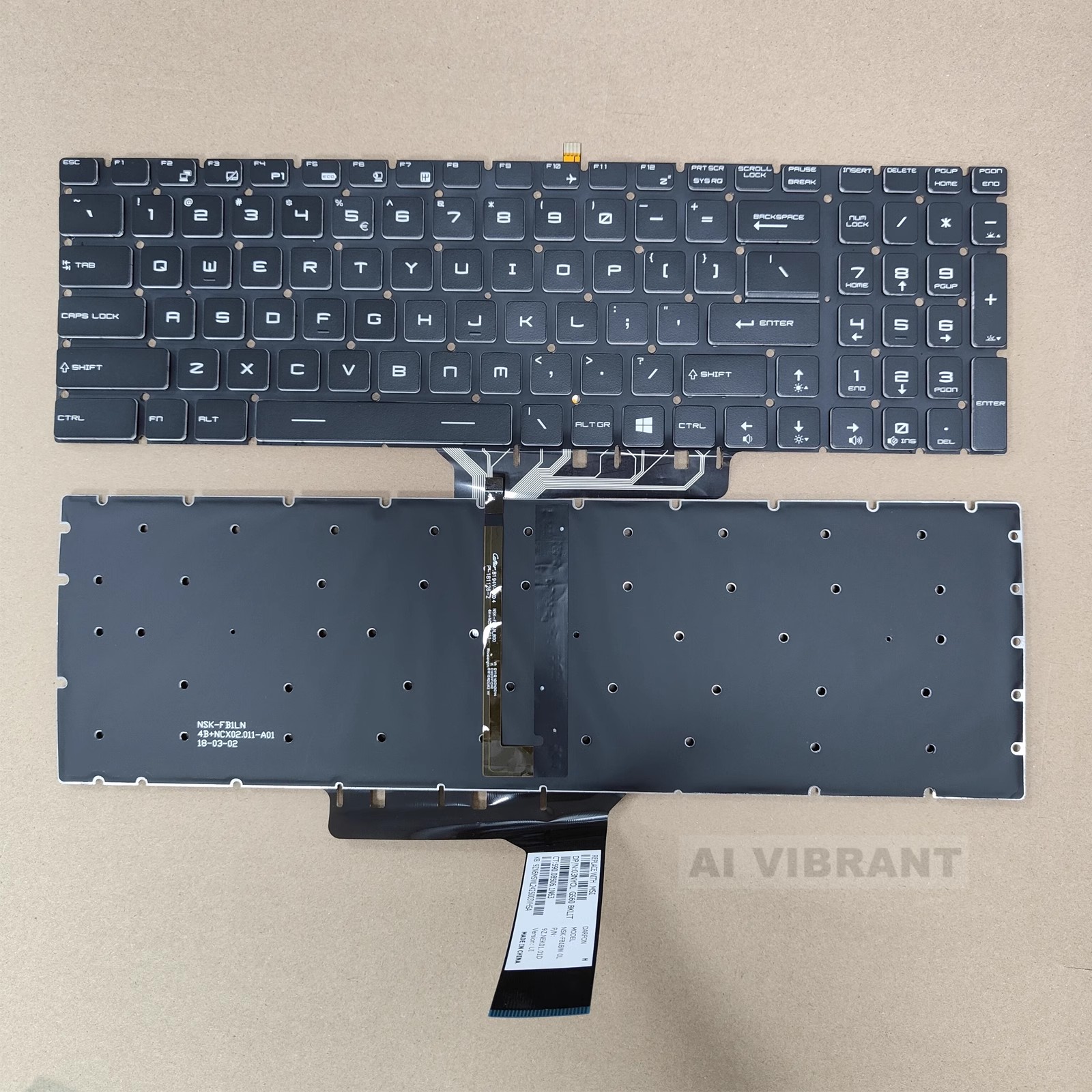 适用于微星PE60 GE72 GL62 GP72 GP62 GS60 GL73 PX60 GL72键盘