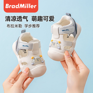 軟底透氣嬰兒學(xué)步鞋 1一2 2025夏季 3歲女寶機(jī)能鞋 子 新款 男寶寶涼鞋