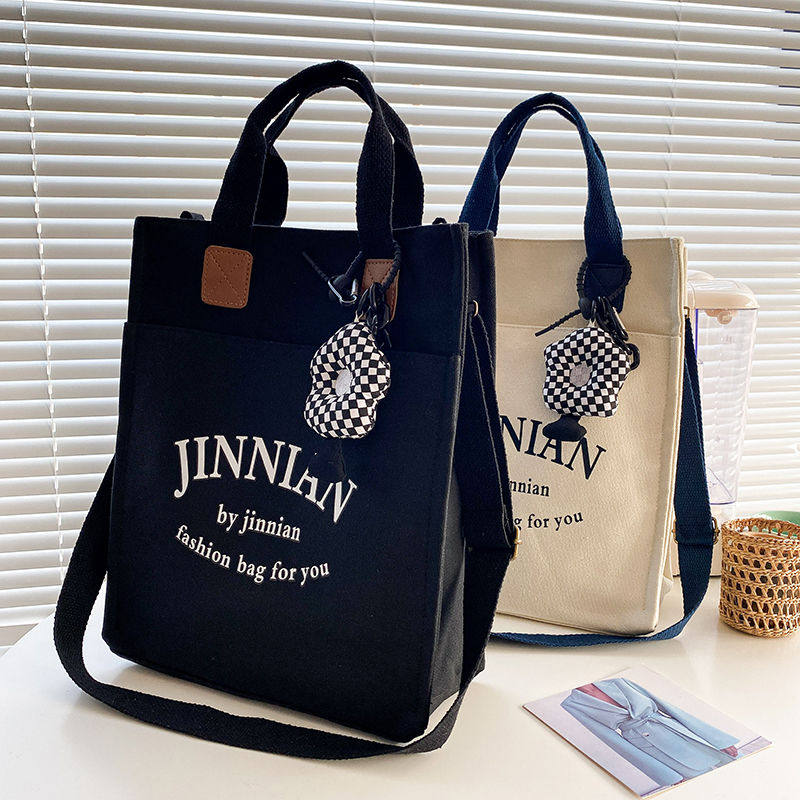 日式原宿设计通勤加厚帆布包