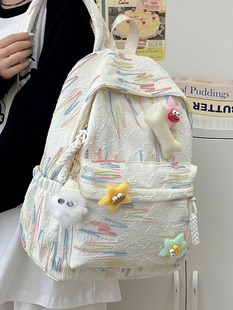 高颜值书包女大学生ins日系可爱软妹少女双肩包百搭初高中生背包