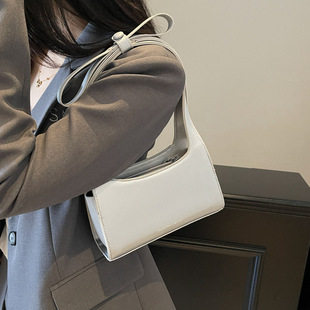 简约手提小方包百搭单肩通勤包 甜美蝴蝶结腋下包包女士包2025新款