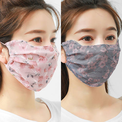 印花防晒口罩女夏加大护眼时尚韩