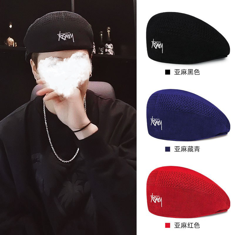 王嘉尔同款贝雷帽子男秋冬款