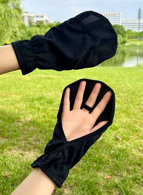 薄款透气防晒手套女士夏季短款