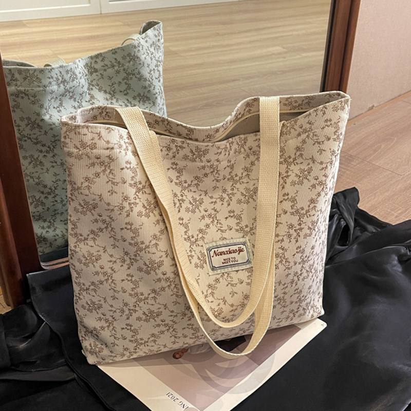 通勤帆布包包女新款手提包托特包