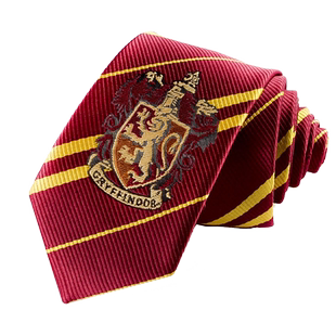 格兰芬多斯莱特林拉文克劳赫奇帕奇学院条纹徽章领带