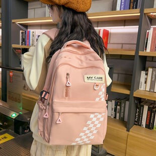 双肩包女款新款韩系时尚可爱户外休闲旅行行李背包尼龙书包中学生