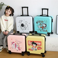 Мультяшный универсальный чемодан подходит для мужчин и женщин для путешествий, коллекция 2023, 20 дюймов