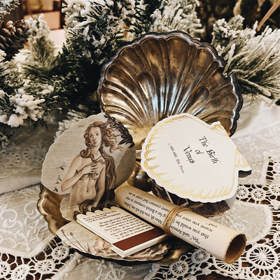 江边样子维纳斯诞生原创艺术火柴