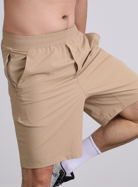 Pace Breaker 男士轻薄弹力运动短裤 健身跑步露露五分短裤