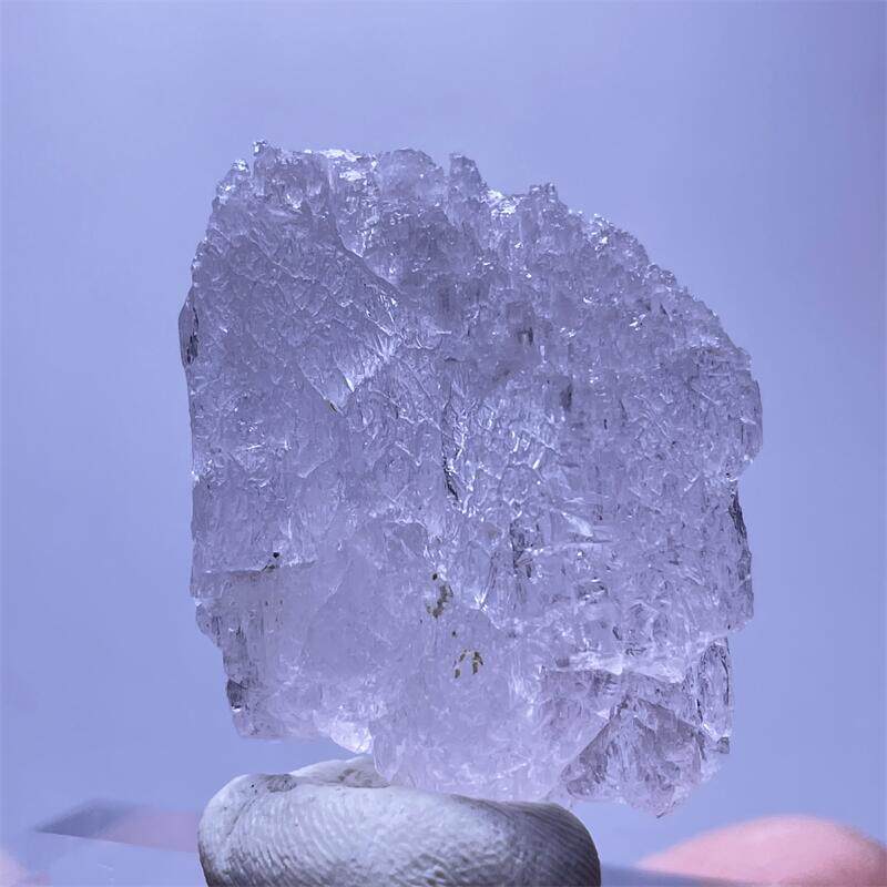 자연 용해 너바나 라이트 핑크 토파즈 거친 돌 DIY 펜던트 얼음 투명 무지개 광물 표본 수집 준 보석