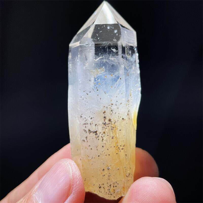 천연 콜롬비아 레무리아 화이트 크리스탈 블루 바늘 단결정 기둥 DIY 광물 표본 거친 돌 컬렉션 장식품