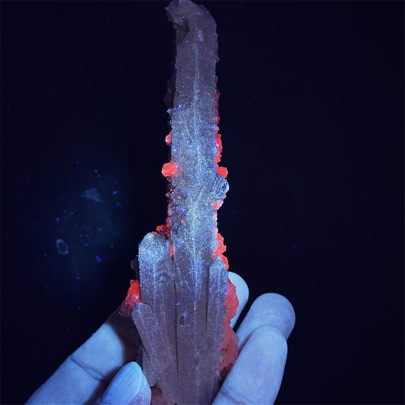 천연 내몽고 녹색 피부 백본 이중 지적 크리스탈 인광체 분말 방해석 거울 철 광물 미네랄 표준 공생 원석 장식품