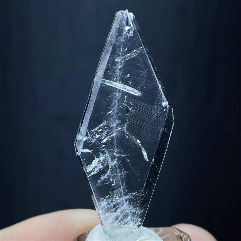 천연 파키스탄 더블 지적 스티치 크리스탈 DIY 펜던트 쥬얼리 원시 돌 미네랄 크리스탈 표본 장난감 장식품
