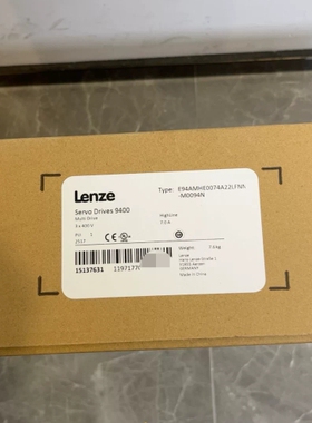 Lenze伺服驱动器9400，型号E94AMHE0074 ~议价