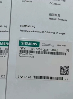 6SL3054-0EF01-1BA0 ~议价