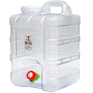 户外水桶家用储水用纯净矿泉车载带龙头蓄水箱食品级塑料透明水桶