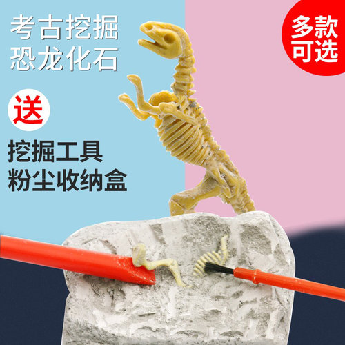 科学实验物理恐龙挖掘手工制作