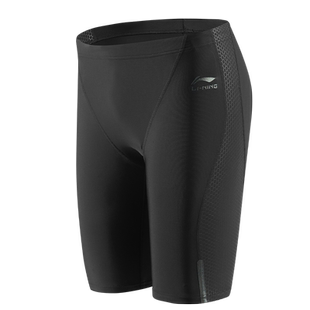 李宁男士泳裤男款专业竞速2026新款五分及膝游泳裤成人训练防尴尬