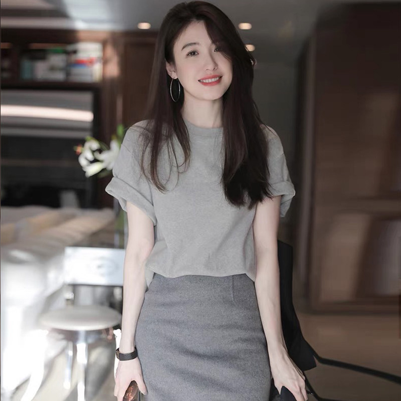 短袖t恤女夏季打底薄款