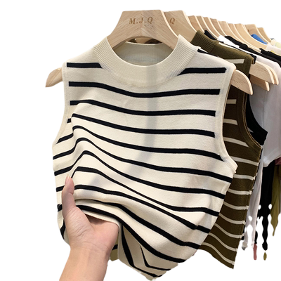 针织吊带背心女西装内搭无袖打底