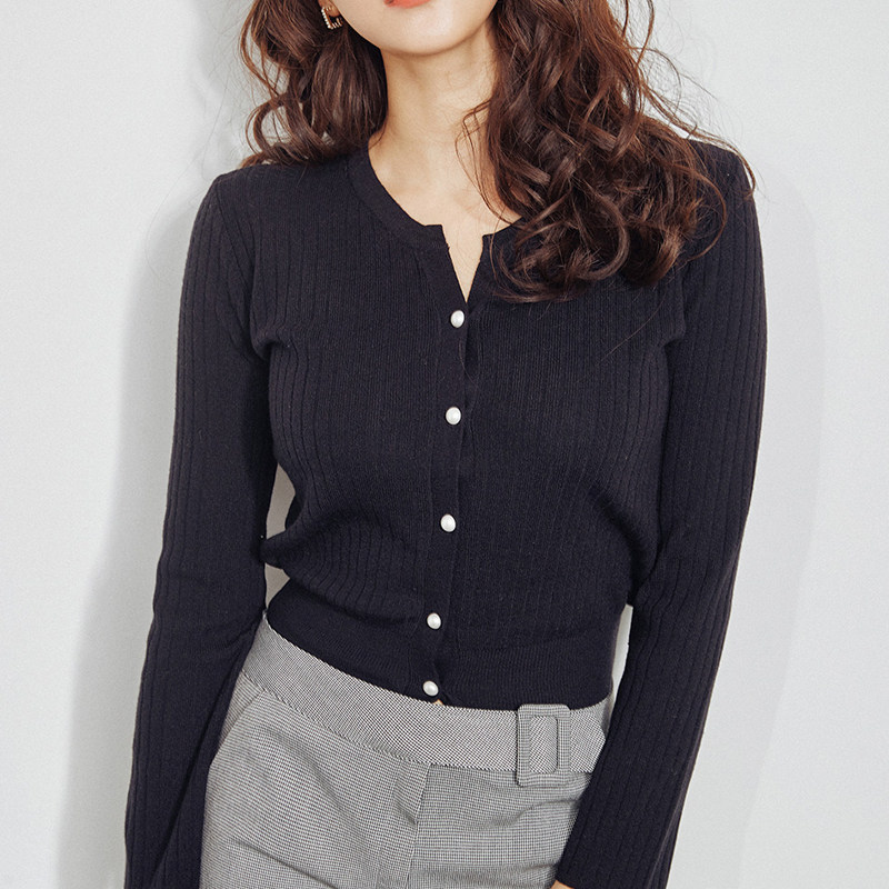 外套女装新款早秋领打底内搭毛衣