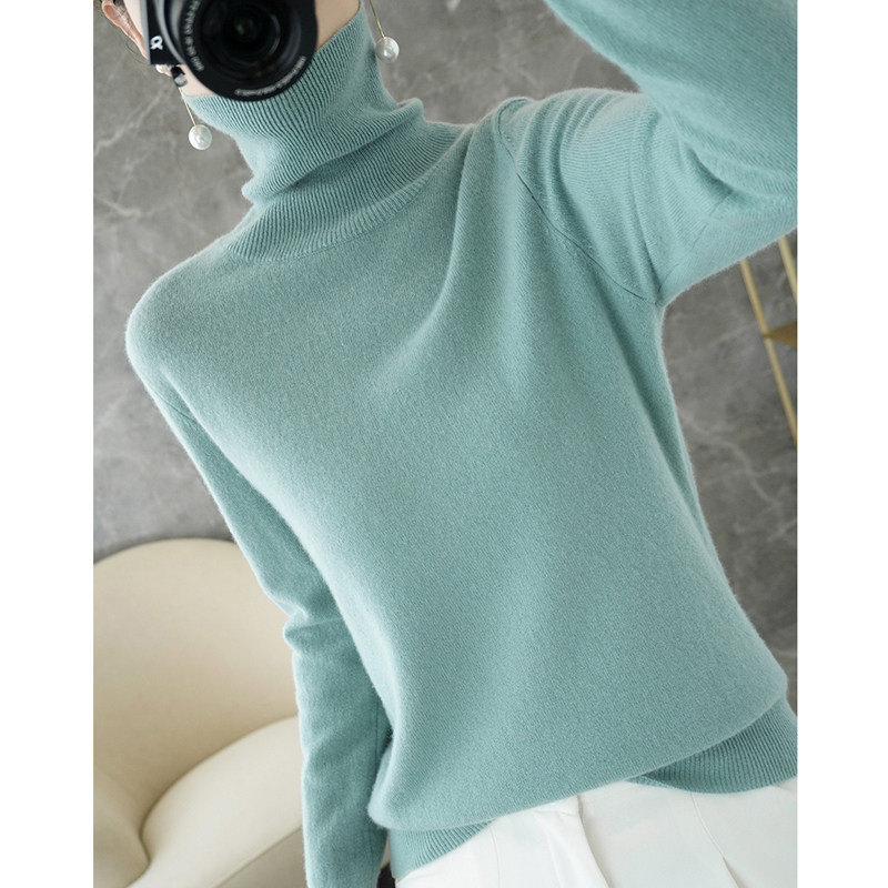 高领打底衫女秋冬针织衫内搭上衣