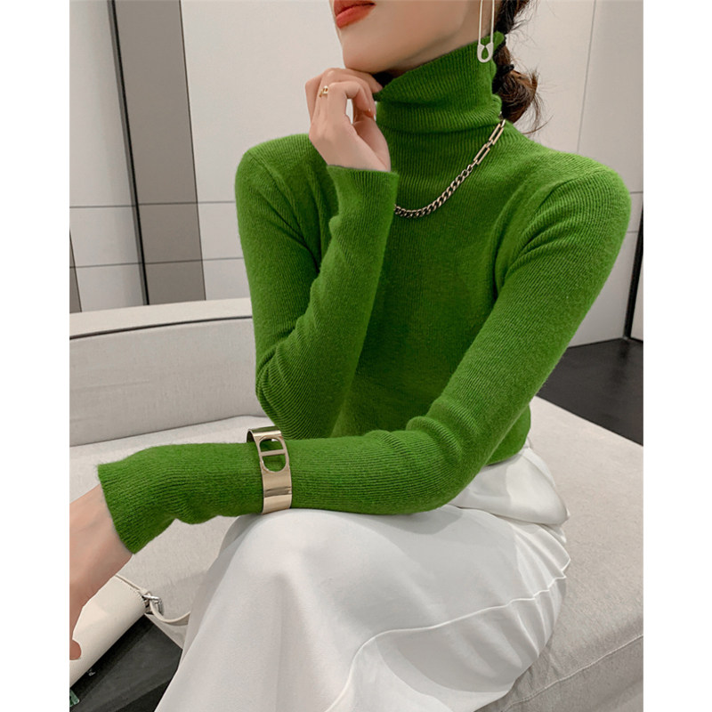 高领毛衣打底衫秋冬新款