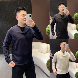 百搭休闲时尚 男士 简约 新款 今年流行特惠结构双面绒加厚卫衣秋冬季