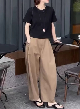 今年流行特惠25380大爱美依缘2025夏季新款简约后背排扣短袖T恤