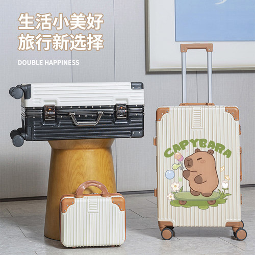 高颜值拉杆行李箱20寸轻便登机女