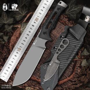 汉道洛克Pro砍柴刀DC53钢锋利高硬度劈柴刀野外伐木刀丛林开路刀