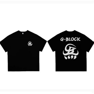 GBLOCK炁衣服仁义茶楼联名CYPHER功夫胖刘聪gai演唱会周边短袖T恤