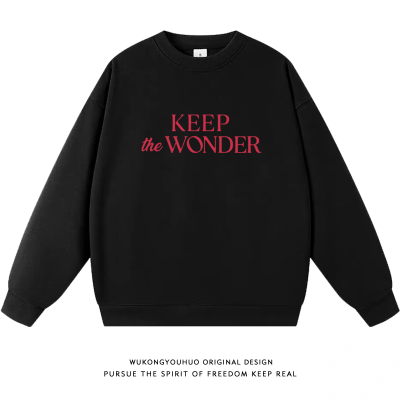 泰剧lingorm邝玲玲KEEP the WONDER陈美玲同款圆领卫衣男女2026款