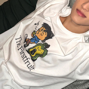T恤男女上衣服 Firstfruit短袖 NCT李马克同款 周边SOLO专辑应援The