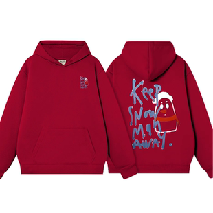 泰剧lingorm邝玲玲keepsilent陈美玲同款2025秋冬宽松连帽卫衣女