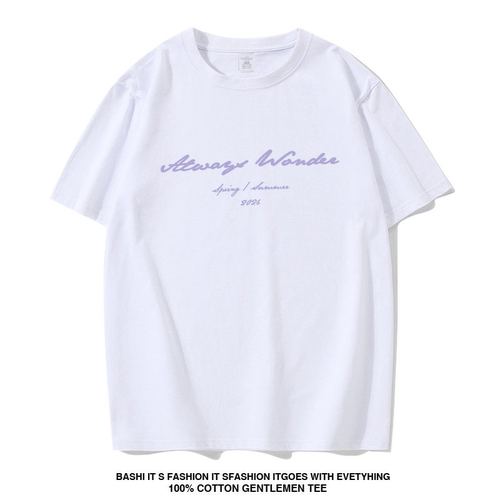 我们的秘密Lingorm邝玲玲同款宽松短袖T恤女Always Wonder上衣服
