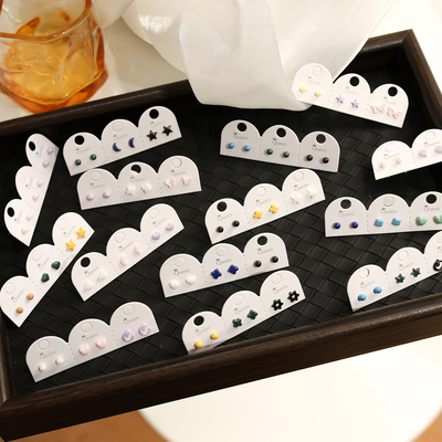 防过敏养耳洞生物瓷耳钉大合集