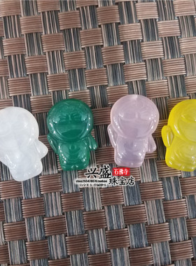 哆啦A梦机器猫玛瑙女士玉项链