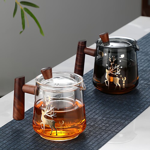 步慢堂茶水分离防爆耐热玻璃杯