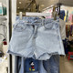 蓝贝儿家8811浅蓝色高腰牛仔裤 半价 女2024夏季 女时尚 百搭显瘦短裤