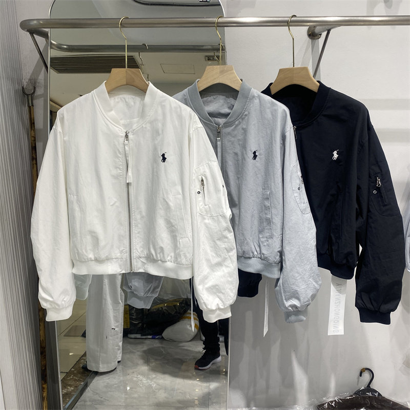 YJZQ2608春款立领刺绣棒球服短外套女拉链夹克显瘦小个子立领外套