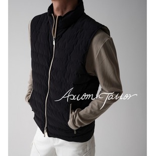 AXIOM 三防90白鹅羽绒绗缝拉链BC马甲百搭雅痞老钱风 TAILOR