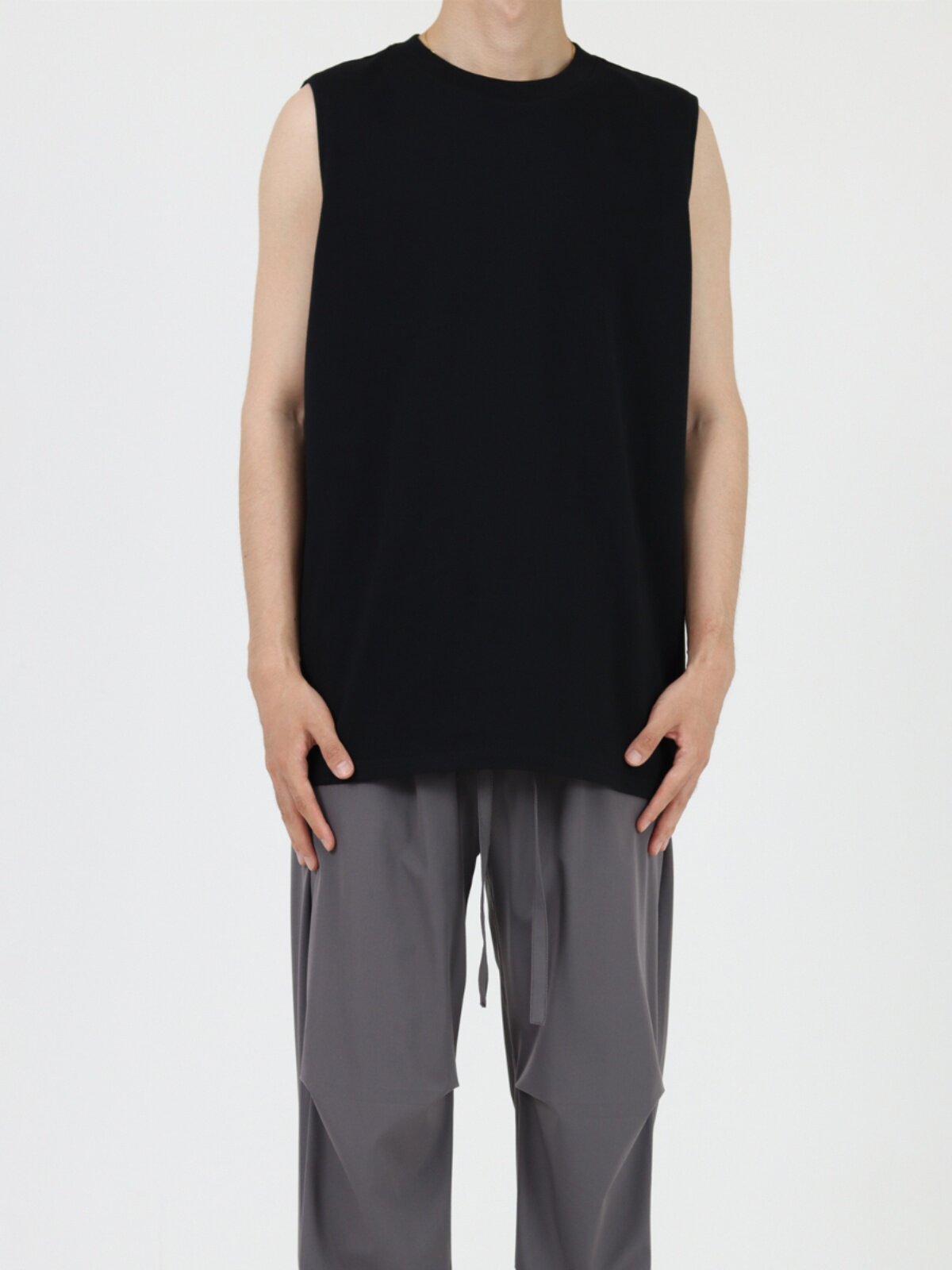 CEZPHISON 베이직 아메리칸 캐주얼 스포츠 조끼 여름 루즈 코튼 남성 민소매 티셔츠 조끼 탑