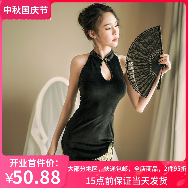 cosplay女 旗袍,cosplay女 古风 cosplay情二次元趣霏慕女东方气质复古旗袍侧边开叉
