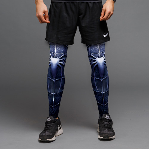 美国队长蜘蛛侠防晒潮护膝腿套