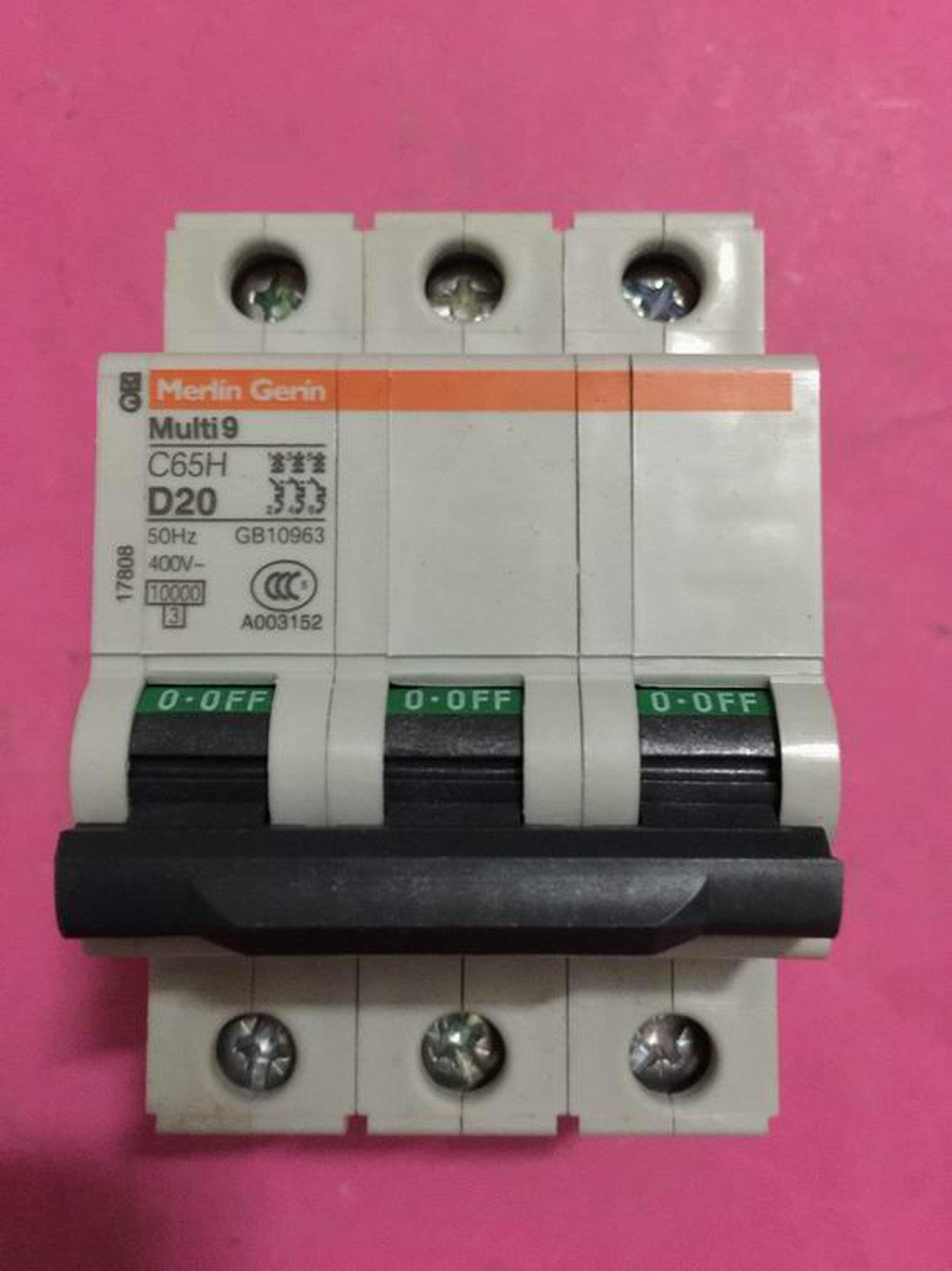 拍前询价merlingerin/梅兰日兰 c65h小型断路器17808空气开关3p20