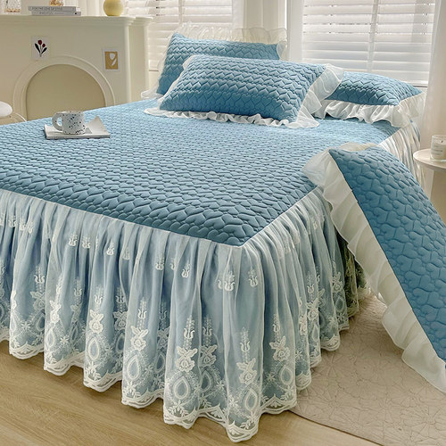 小清新乳胶凉席三件套