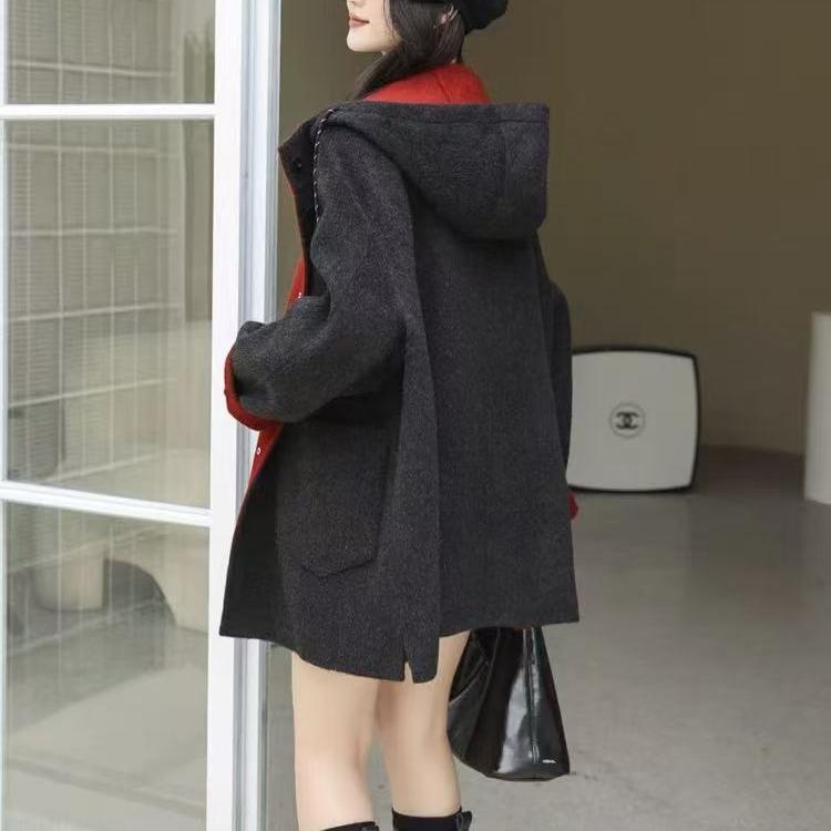 工厂直售羊毛大衣女2025年新款高端不起球双面羊毛大衣短款韩版