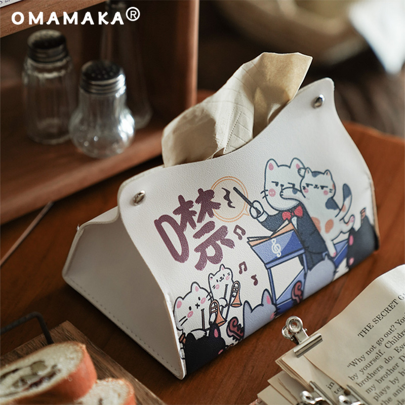 猫咪趣味纸巾盒可爱抽纸盒